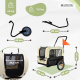 Przyczepa dla psa i wózek transportowy | 2 x 1 | Pokrowiec wodoodporny | 40 kg | 600D Oxford| 123x67x100 cm | Kora | Mobiclinic - Foto 2