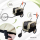 Przyczepa dla psa i wózek transportowy | 2 x 1 | Pokrowiec wodoodporny | 40 kg | 600D Oxford| 123x67x100 cm | Kora | Mobiclinic - Foto 3
