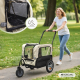 Przyczepa dla psa i wózek transportowy | 2 x 1 | Pokrowiec wodoodporny | 40 kg | 600D Oxford| 123x67x100 cm | Kora | Mobiclinic - Foto 4