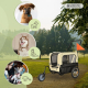 Przyczepa dla psa i wózek transportowy | 2 x 1 | Pokrowiec wodoodporny | 40 kg | 600D Oxford| 123x67x100 cm | Kora | Mobiclinic - Foto 8
