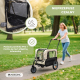 Przyczepa dla psa i wózek transportowy | 2 x 1 | Pokrowiec wodoodporny | 40 kg | 600D Oxford| 123x67x100 cm | Kora | Mobiclinic - Foto 4