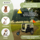 Przyczepa dla psa i wózek transportowy | 2 x 1 | Pokrowiec wodoodporny | 40 kg | 600D Oxford| 123x67x100 cm | Kora | Mobiclinic - Foto 7