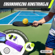 Zestaw do pickleballa | 4 rakiety | 4 piłki | Siatka z kółkami | Torba transportowa | Uchwyt antypoślizgowy | Mobiclinic - Foto 4