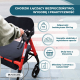Chodzik bariatryczny | Składany | Do 204 kg | Wzmocnione aluminium | Hamulce | Koła 360º | Koszyk | Madeira | Mobiclinic - Foto 8