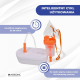 Nebulizator sprężonego powietrza | 2 maski + ustnik | Cichy | USB | Przenośny i lekki | Nebumobi2 | Mobiclinic - Foto 7