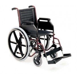 Wózek inwalidzki składany wykonany z aluminium i stali