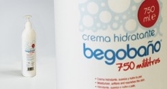 Begobaño creme hidratante de 750 ml para higiene e limpeza diária, hidratação máxima