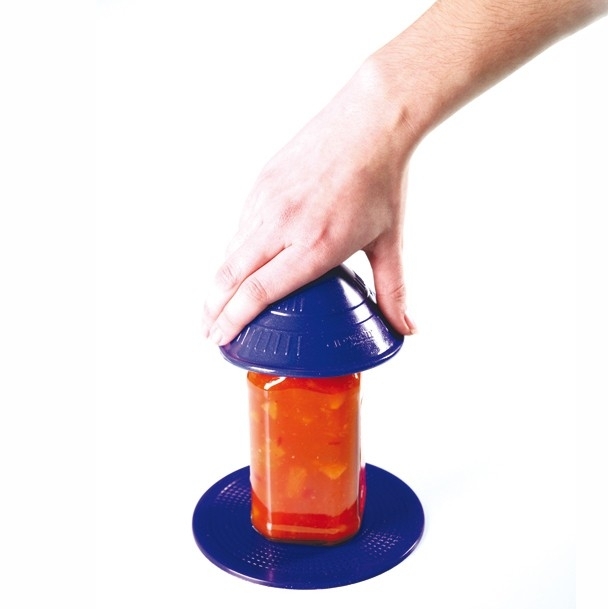 Abridor antiderrapantes para abrir ou fechar recipientes, dycem, azul