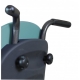 Cadeira sanitária | Com vaso sanitário | Com rodas, apoios de pés | Cor Azul - Foto 4