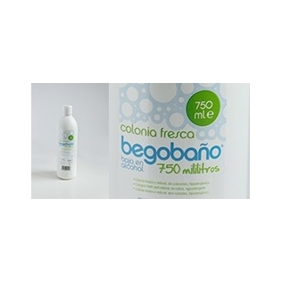 Colônia fresca BEGOBAÑO 750 ml para higiene corporal diária
