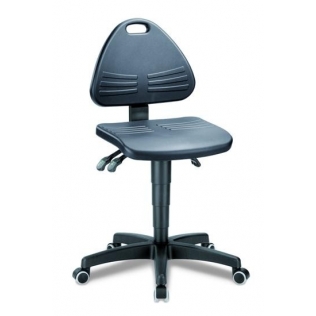 Banqueta de laboratório Isitec integral foam with wheels seat height 430-600 mm