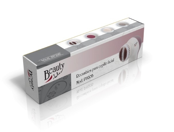 Escova facial elétrica de substituição com 4 acessórios