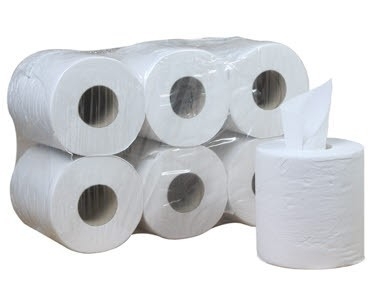 Rolo de papel em rolo de mão (6 peças)