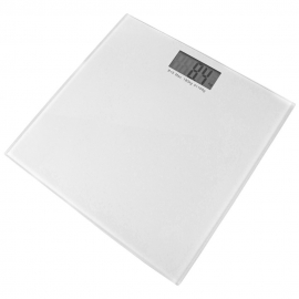 Balança eletrónica de banheiro em vidro temperado | Produto estrela | Design moderno e discreto | Branco