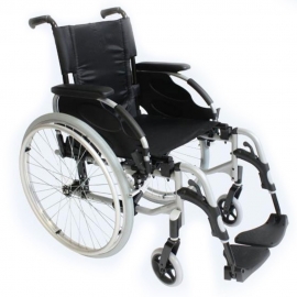 Cadeira de rodas de ação em alumínio 2 24 sólido