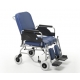 Cadeira de rodas fixa com encosto anatómico reclinável e assento com sanita. Roda de 200 mm - Foto 1