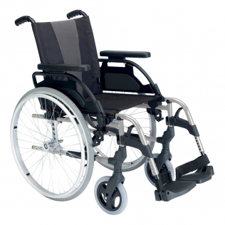 Cadeira de rodas | Breezy Style | Alumínio | Roda 24" | Cinzento
