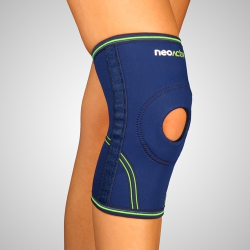 Neoprene knee brace reinforced emo free