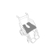 Almofada impermeável anti-escaras| Ferradura quadrada | Adaptável a todas as cadeiras de rodas e poltronas | Grafite | Saniluxe - Foto 2