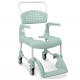 Cadeira de banho com sanita | Apoios de braço e apoio para os pés | Com rodas | Várias alturas | CLEAN - Foto 1