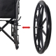 Cadeira rodas | Dobrável | Aço | Rodas traseiras grandes removíveis | Apoio para pés e braços | S220Sevilla | Premium Mobiclinic - Foto 30
