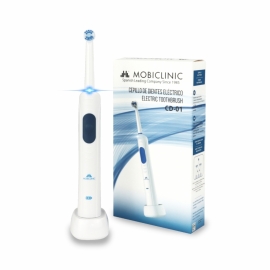 Escova de dentes elétrica | Recarregável | Eficaz | Seguro | CD-01 | Branco | Inclui peças de reposição | Mobiclinic