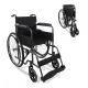 Cadeira de rodas dobrável | Encosto e apoio para os pés removíveis | Aço | Rodas grandes | 46 cm | Cinza | Denver | Mobiclinic - Foto 1