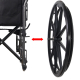 Cadeira rodas | Dobrável | Aço | Rodas traseiras grandes removíveis | Apoio para pés e braços | S220Sevilla | Premium Mobiclinic - Foto 16