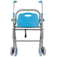 Andarilho de alumínio leve | Assento ergonómico | 2 Rodas | Azul claro | Future | Mobiclinic - Foto 1