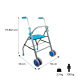 Andarilho de alumínio leve | Assento ergonómico | 2 Rodas | Azul claro | Future | Mobiclinic - Foto 10