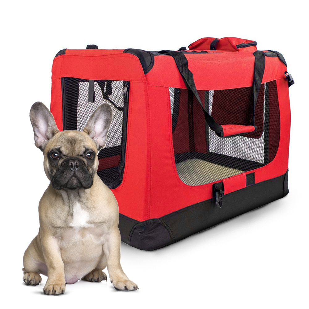 Mochila de transporte de animais de estimação, vários tamanhos, pesos diferentes, dobrável, vermelho, balú, mobiclinic
