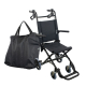 Cadeira de rodas | Assento 34 cm | Dobrável | Aluminio preto | Travões de alavanca | Preto | Saturno | Mobiclinic - Foto 7