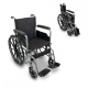 Cadeira de rodas dobrável | Rodas grandes | 40 cm | Cinzento | Marsella | Mobiclinic - Foto 1