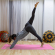 Tapete de yoga | Antiderrapante | 181x61x0,6 cm | Flexível | TPE | Lavável | Ecológico | Rosa | EY-01 | Mobiclinic - Foto 9