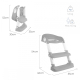 Cadeira de WC infantil | Com escadas | Anti-derrapante | Ajustável | Dobrável | Lala | Cinza e branco | Mobiclinic - Foto 6