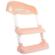 Cadeira de WC infantil | Com escadas | Anti-derrapante | Ajustável | Dobrável | Lala | Rosa e branco | Mobiclinic - Foto 2