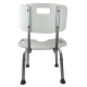 Cadeira de banho | Altura regulável | Encosto | Assento em U | Marisma | Mobiclinic - Foto 2