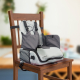 Cadeira alta de viagem com arrumação | Para bebés | Dobrável | Com bolso e pega | Até 15 kg | Cinzento | Monkey | Mobiclinic - Foto 9