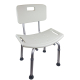 Cadeira de banho | Altura ajustável | Alumínio | Encosto | Olivo | Mobiclinic - Foto 1