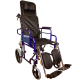 Cadeira de rodas | Dobrável | Encosto reclinável | Freios de pressão | Preto | Esfinge | Mobiclinic - Foto 1