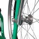 Cadeira de rodas com sistema anti dobramento | 40cm | Suporte de lata e conta-gotas | Apoios de braços e de pés fixos | Verde - Foto 6