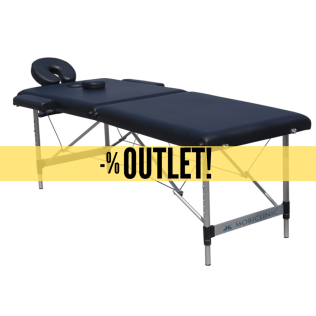 OUTLET | Mesa de massagem dobrável | Encosto de cabeça | Portátil | Alumínio | 186x60 cm | Preto | CA-01 Light | Mobiclinic