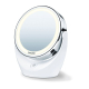 Espelho com luz led e aumento para maquiagem Beurer. Espelho cosmético giratório - Foto 1