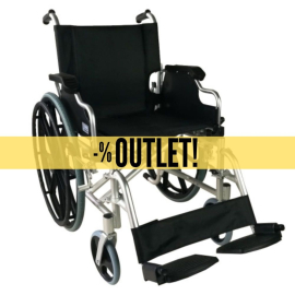 OUTLET | Cadeira de rodas dobrável | Alumínio | Apoios de braços dobráveis e apoios de pés removíveis | Ópera | TOP | Mobiclinic