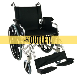 OUTLET | Cadeira de rodas dobrável | Alumínio | Apoios de braços dobráveis e apoios de pés removíveis | Ópera | TOP | Mobiclinic