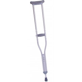 Muleta axilar metálica, alumínio, extensível, 113-133 cm