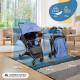 Carrinho de bebê |Compacto |Dobrável |Alavanca única |Apoio para pés ajustável |Max. 22kg |Azul |Trip | Mobiclinic - Foto 1