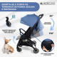 Carrinho de bebê |Compacto |Dobrável |Alavanca única |Apoio para pés ajustável |Max. 22kg |Azul |Trip | Mobiclinic - Foto 7