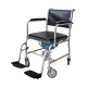 Cadeira sanitária com rodas | Apoios de braços dobráveis | Apoios de pés removíveis | Cinzento | Ancla | Mobiclinic - Foto 1