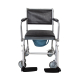 Cadeira sanitária com rodas | Apoios de braços dobráveis | Apoios de pés removíveis | Cinzento | Ancla | Mobiclinic - Foto 2